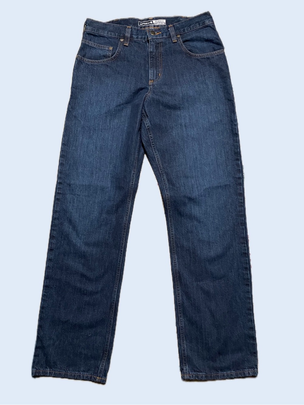 Men's Carhartt Classic Relaxed Fit Straight Leg Jeans - Dark Blue (32 x 32) *NEW